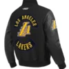 LA Lakers Sport Black Varsity Jacket Fan Collection
