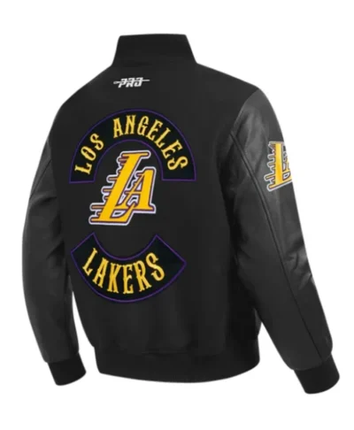 LA Lakers Sport Black Varsity Jacket Fan Collection