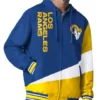 LA Rams Hooded Jacket Color Block Edition Retro Look