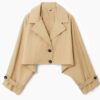 Lana Condor XO Kitty S3 Cropped Trench Coat