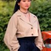 Lana Condor XO Kitty S3 Cropped Trench Coat