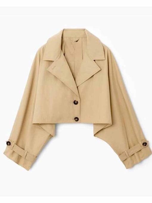 Lana Condor XO Kitty S3 Cropped Trench Coat