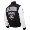 Las Vegas Raiders Black and White Varsity Jacket City Arch Edition