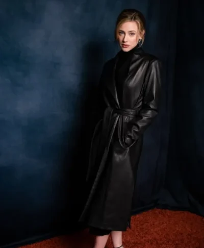 Lili Reinhart Celebrity Style Black Coat