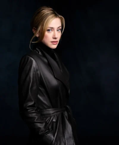 Lili Reinhart Celebrity Style Black Coat