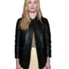 MFW 2026 Sarah Pidgeon Celebrity Leather Jacket