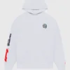 Malbon x F1 Fesque Pit Sketch White Hoodie