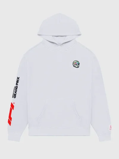 Malbon x F1 Fesque Pit Sketch White Hoodie