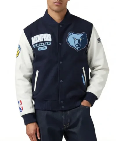 Memphis Grizzlies City Arch Black Varsity Jacket