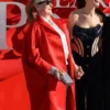 Meryl Streep Red Statement Premiere Coat