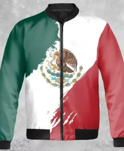 Mexico Bomber Jacket National Pride Varsity Style