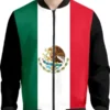 Mexico Bomber Jacket National Pride Varsity Style