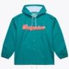 Miami Dolphins Aqua Hooded Windbreaker Jacket