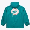 Miami Dolphins Aqua Hooded Windbreaker Jacket