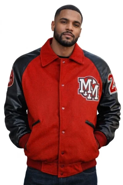 Michael Jackson Mickey Mouse Icon Varsity Jacket