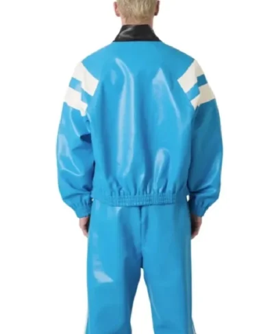 Mike Steele The Voice 2026 Leather Bomber Jacket