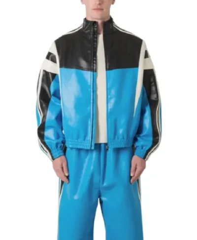 Mike Steele The Voice 2026 Leather Bomber Jacket