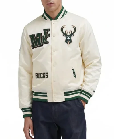 Milwaukee Bucks Ribbed Satin Best Of Jacket