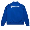 NY Yankees Throwback Blue Satin Graphic Jacket