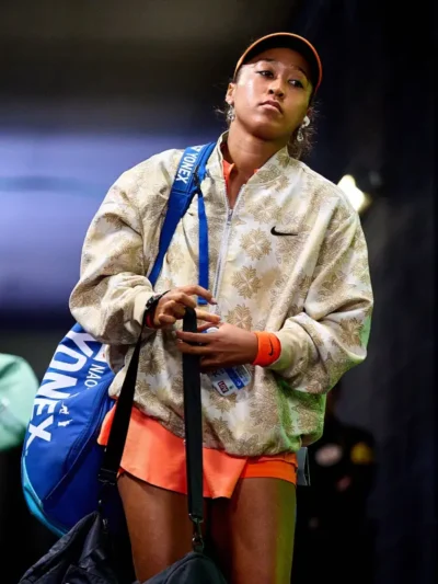 Naomi Osaka Gold Nike Bomber Jacket