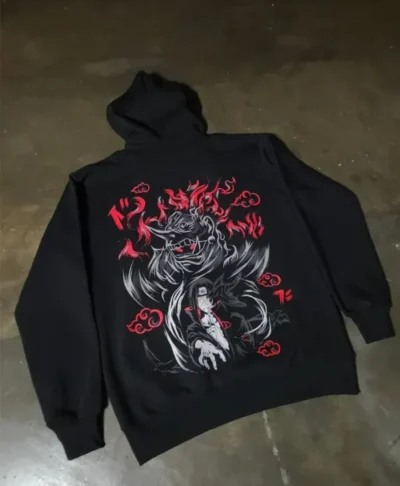 Naruto Itachi Uchiha Graphic Hoodie