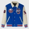 OVO New York Islanders Blue & Beige Varsity Jacket