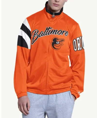 Orioles Heritage Orange Athletic Jacket
