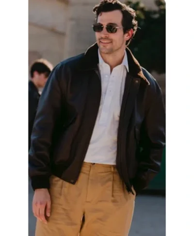 Paul Anthony Kelly Dior Fall 2026 Leather Jacket for sale