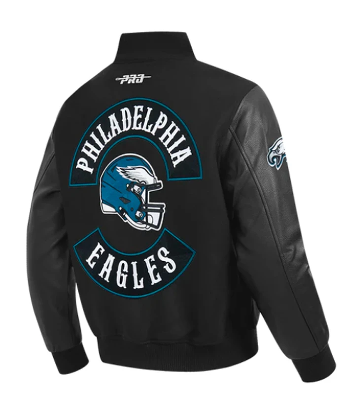 Philadelphia Eagles Black Classic Sport Varsity Jacket