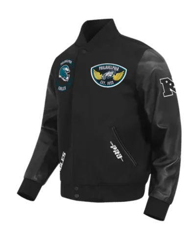 Philadelphia Eagles Black Classic Sport Varsity Jacket