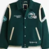 Philadelphia Eagles Fly Eagles Fly Green Varsity Jacket