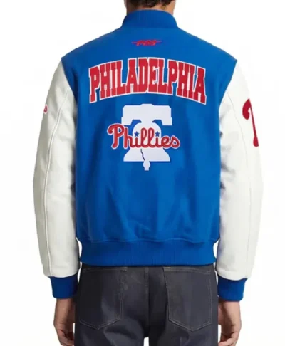 Philadelphia Phillies Black City Arch Letterman Jacket