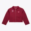 Philadelphia Phillies Burgundy Cropped Mechanic Jacket