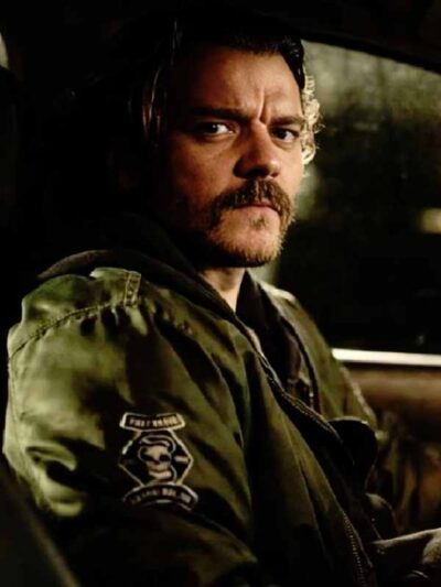 Pilou Asbæk Snake Killer 2026 Green Bomber Jacket