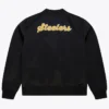 Pittsburgh Steelers Heritage Black Satin Jacket