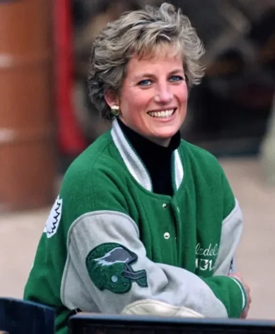 Princess Diana Green Philadelphia Eagles Jacket