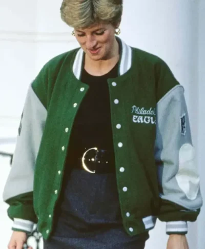 Princess Diana Green Philadelphia Eagles Jacket