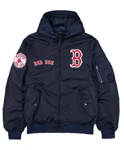 Red Sox Historic L-2B Navy Blue Flight Bomber Jacket