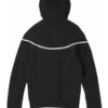 Reflective Tech Windrunner Black Fleece Jacket