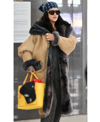 Rihanna NYC 2026 Shearling Long Coat