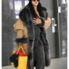 Rihanna NYC 2026 Shearling Long Coat