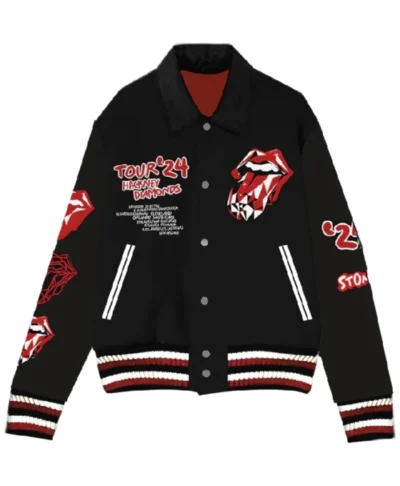 Rolling Stones Hackney Diamonds Tour Varsity Jacket