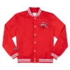 Rutgers Retro Wordmark Red Bomber Jacket