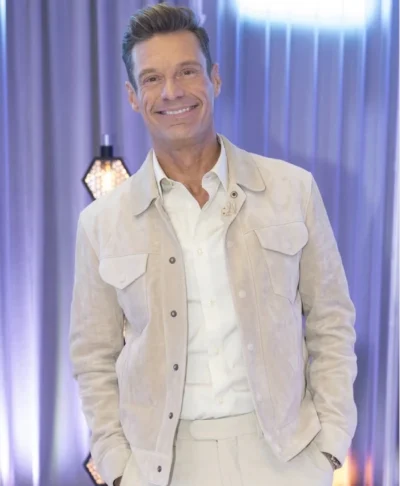 Ryan Seacrest American Idol Beige Suede Jacket