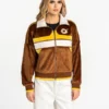 San Diego Padres The Wild Collective Brown Velvet Jacket