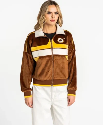 San Diego Padres The Wild Collective Brown Velvet Jacket
