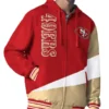 San Francisco 49ers Hooded Jacket Color Block Edition Retro Look