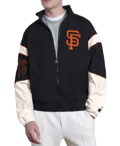 San Francisco Giants The Gust Black and Off White Jacket