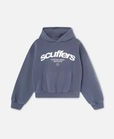 Scuffers Blue Iconic Oversized Hoodie