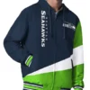 Seattle Seahawks Hooded Jacket Color Block Edition Retro Look